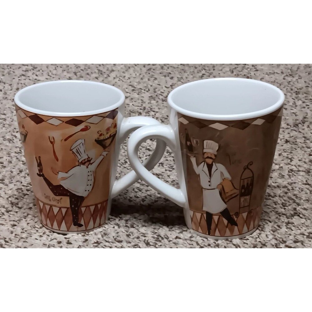 Set Of 2 Oneida Coffee Mugs Preowned